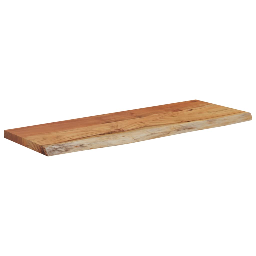 Vegghylle 50x20x2,5 cm rektangulær heltre akasie naturlig kant vidaXL