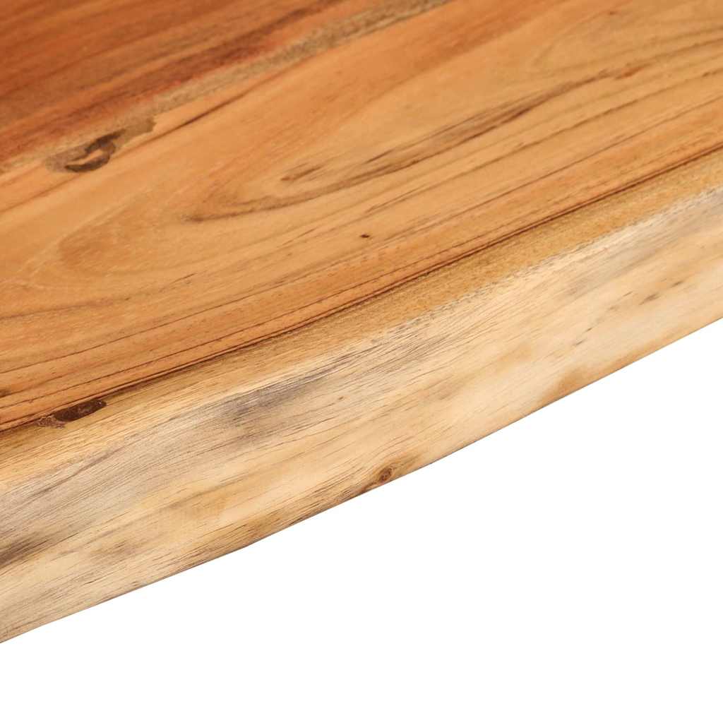 Vegghylle 80x20x2,5 cm rektangulær heltre akasie naturlig kant vidaXL