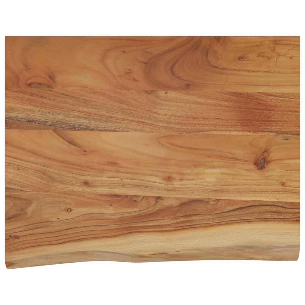 Vegghylle 40x30x2,5 cm rektangulær heltre akasie naturlig kant vidaXL