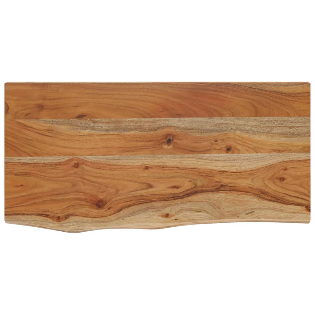 Vegghylle 60x30x3,8 cm rektangulær heltre akasie naturlig kant vidaXL
