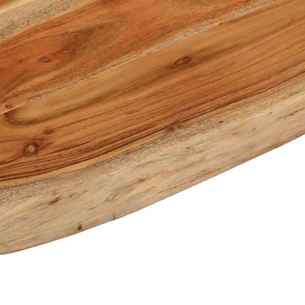 Benkeplate for bad 80x60x3,8 cm rektangulær heltre akasie