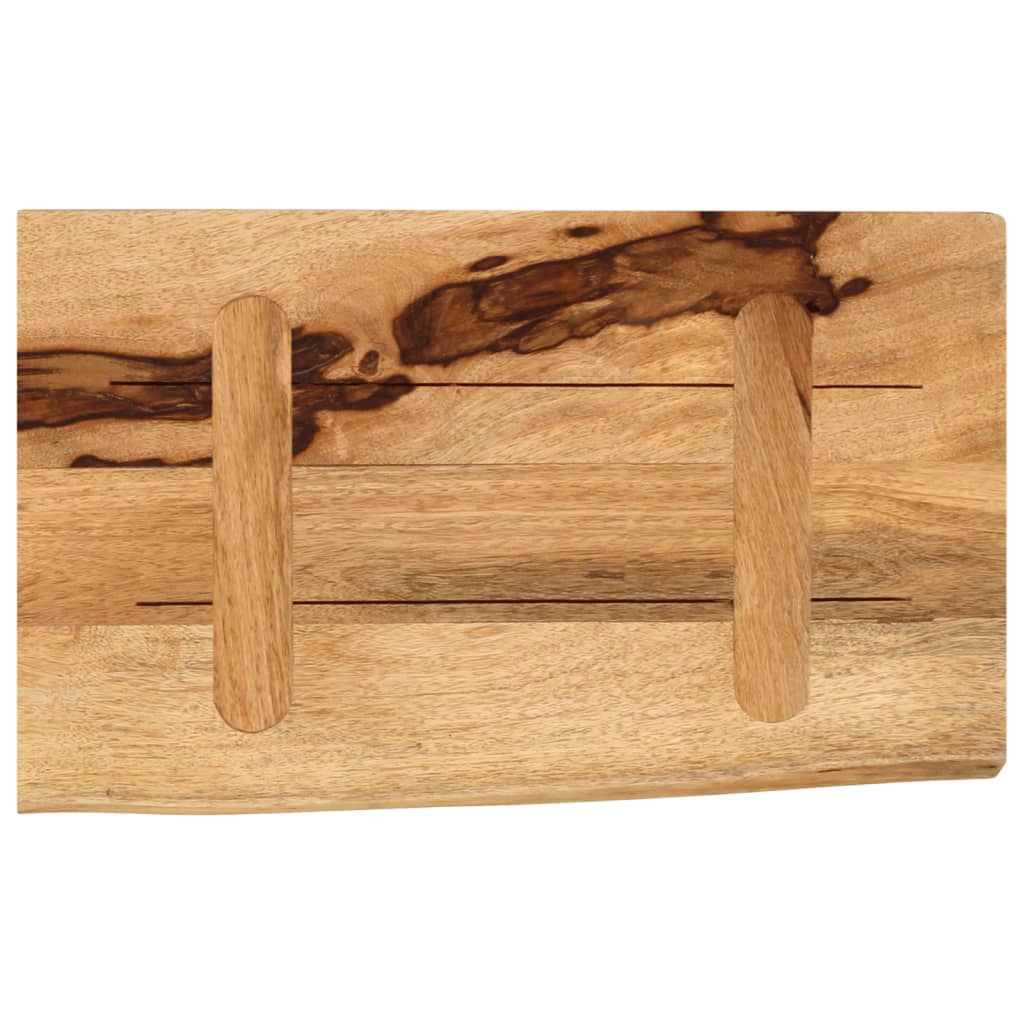 Bordplate 50x20x2,5 cm naturlig kant grovt heltre mangotre