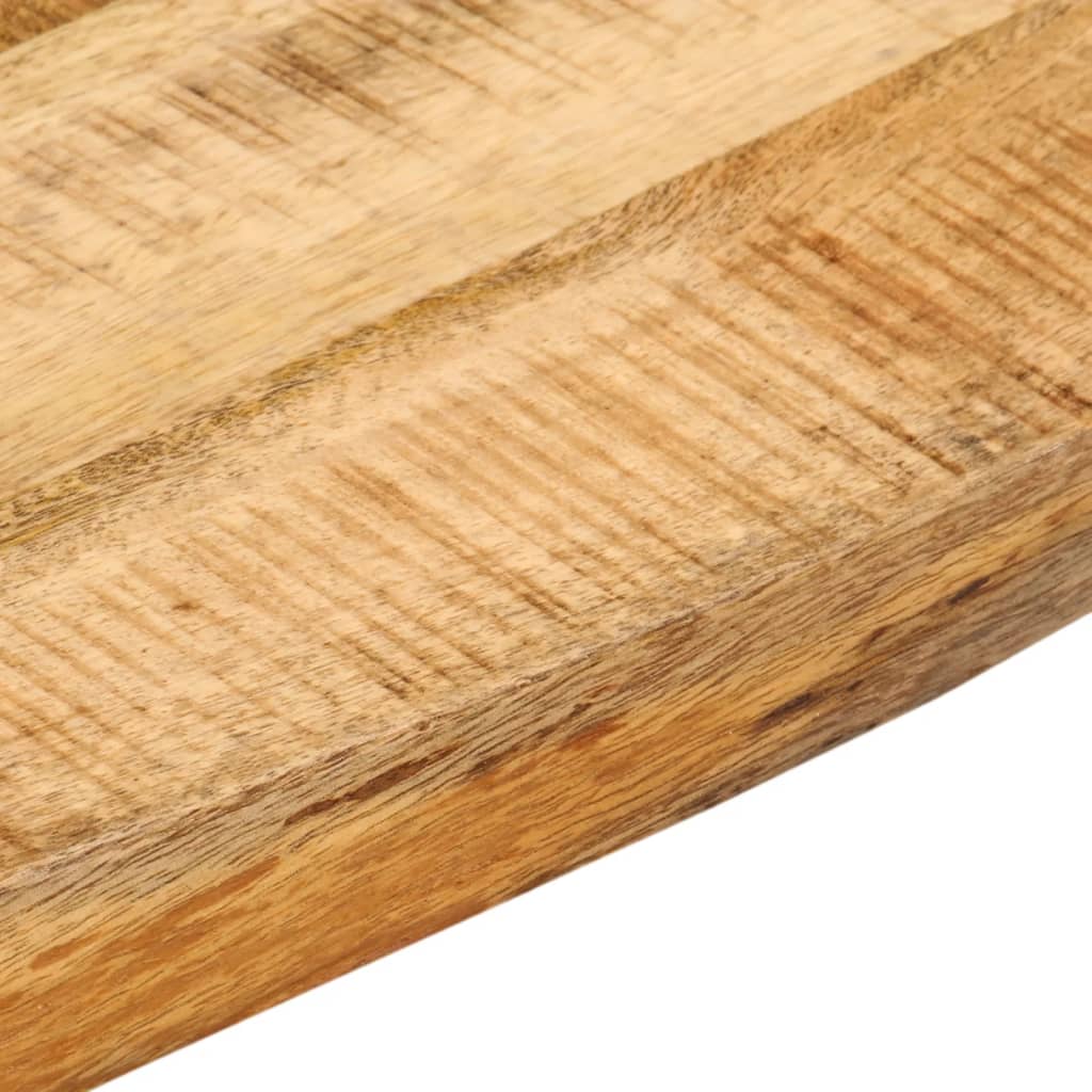 Bordplate 40x40x2,5 cm naturlig kant grovt heltre mangotre
