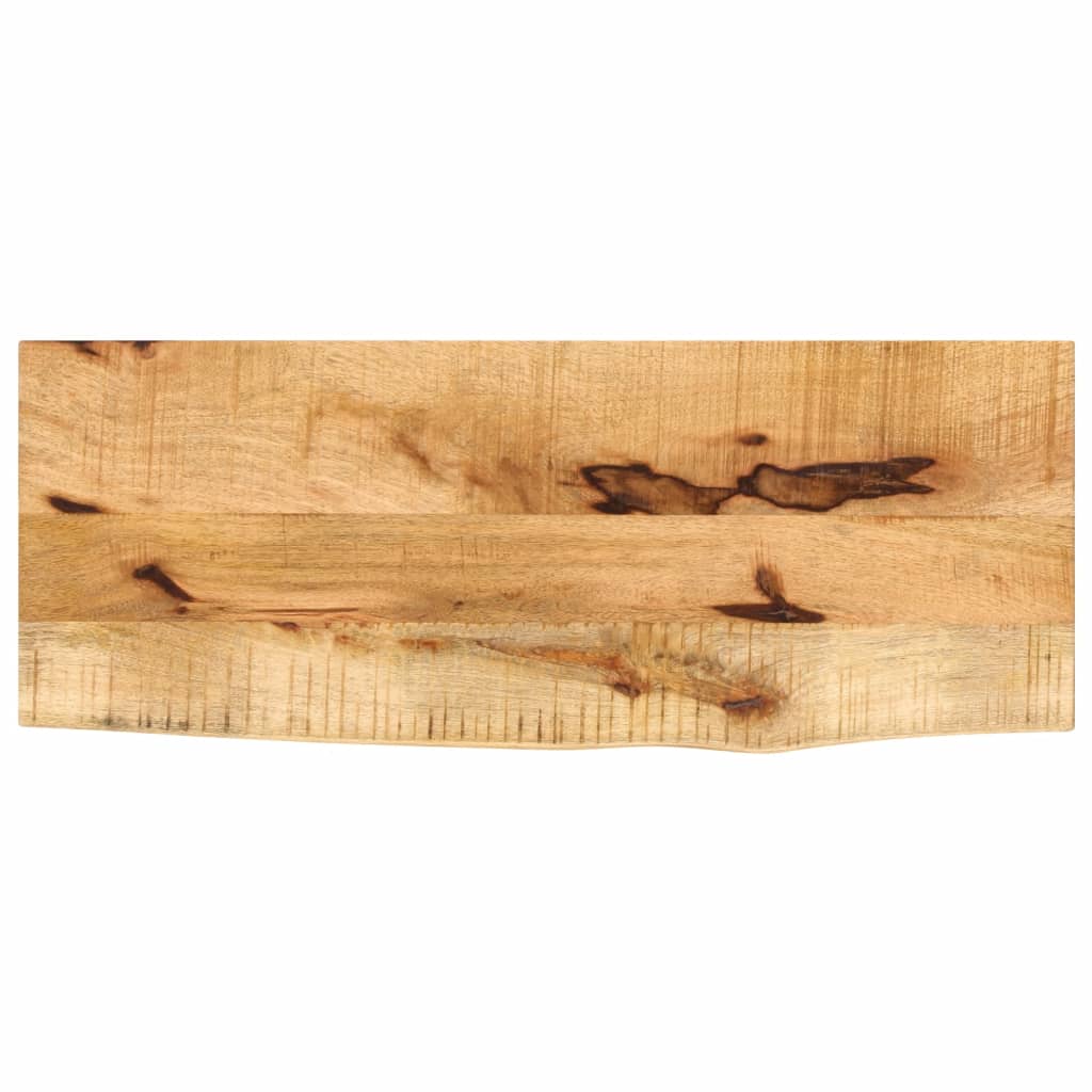 Bordplate 70x40x2,5 cm naturlig kant grovt heltre mangotre