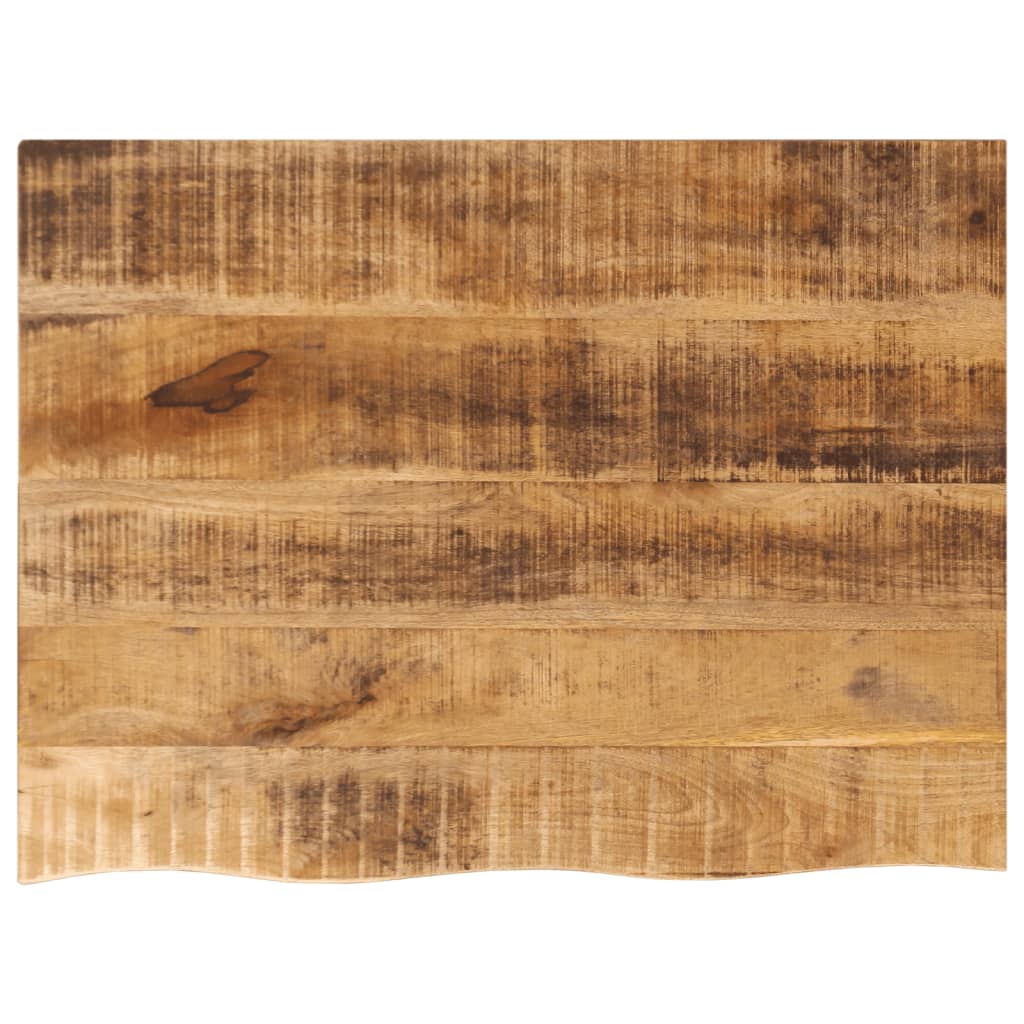 Bordplate 80x60x2,5 cm naturlig kant grovt heltre mangotre