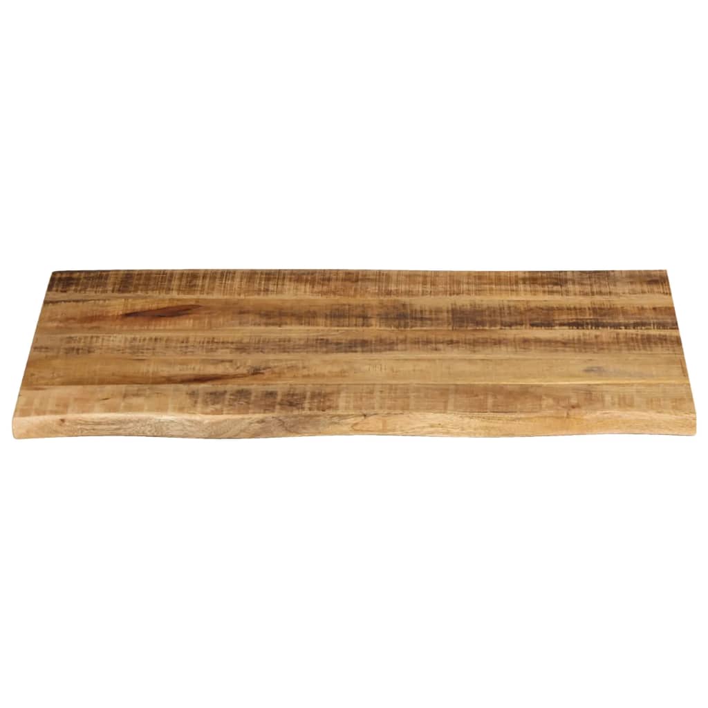 Bordplate 80x60x2,5 cm naturlig kant grovt heltre mangotre