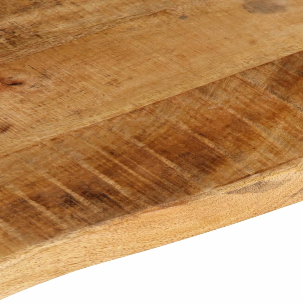 Bordplate 80x60x2,5 cm naturlig kant grovt heltre mangotre