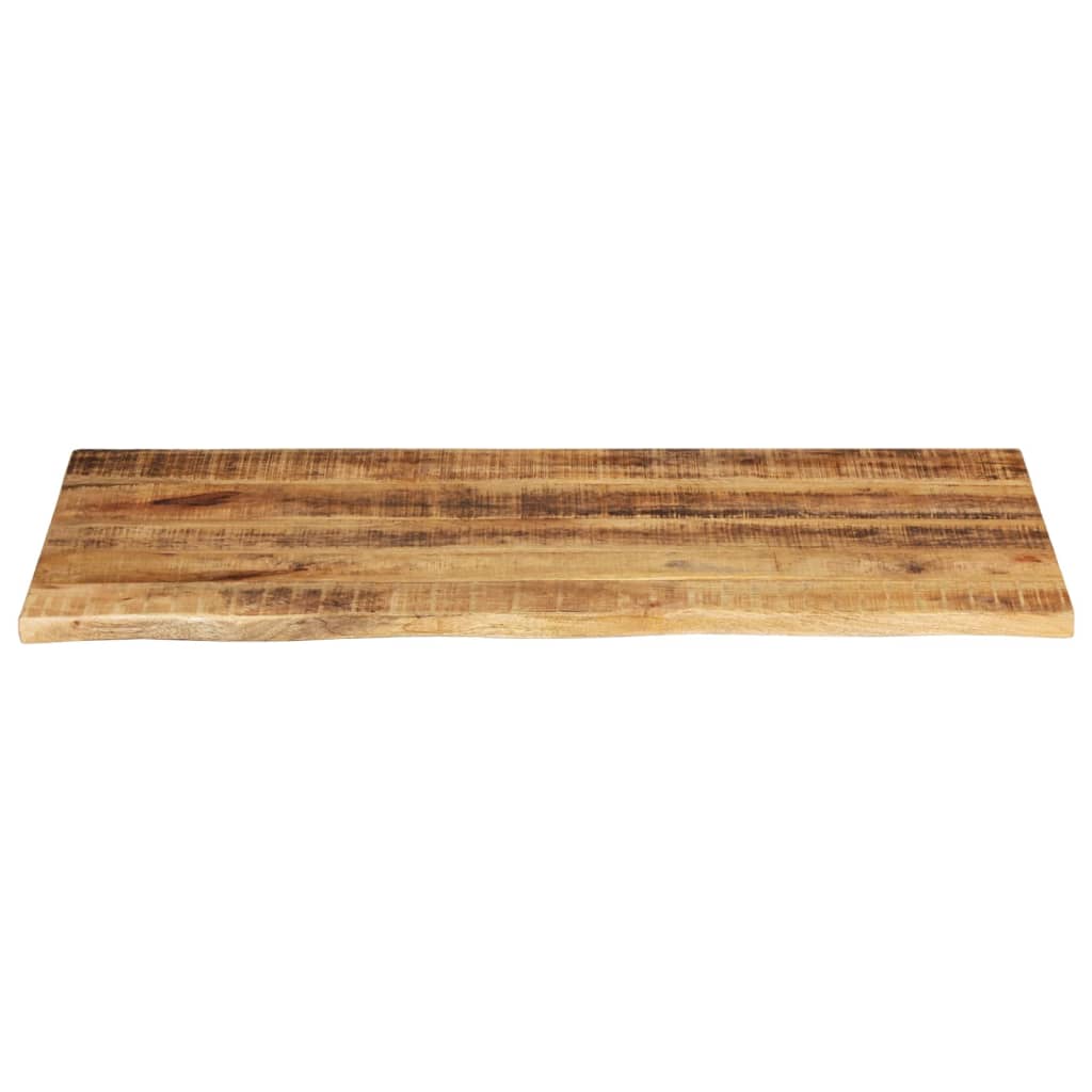 Bordplate 100x60x2,5 cm naturlig kant grovt heltre mangotre