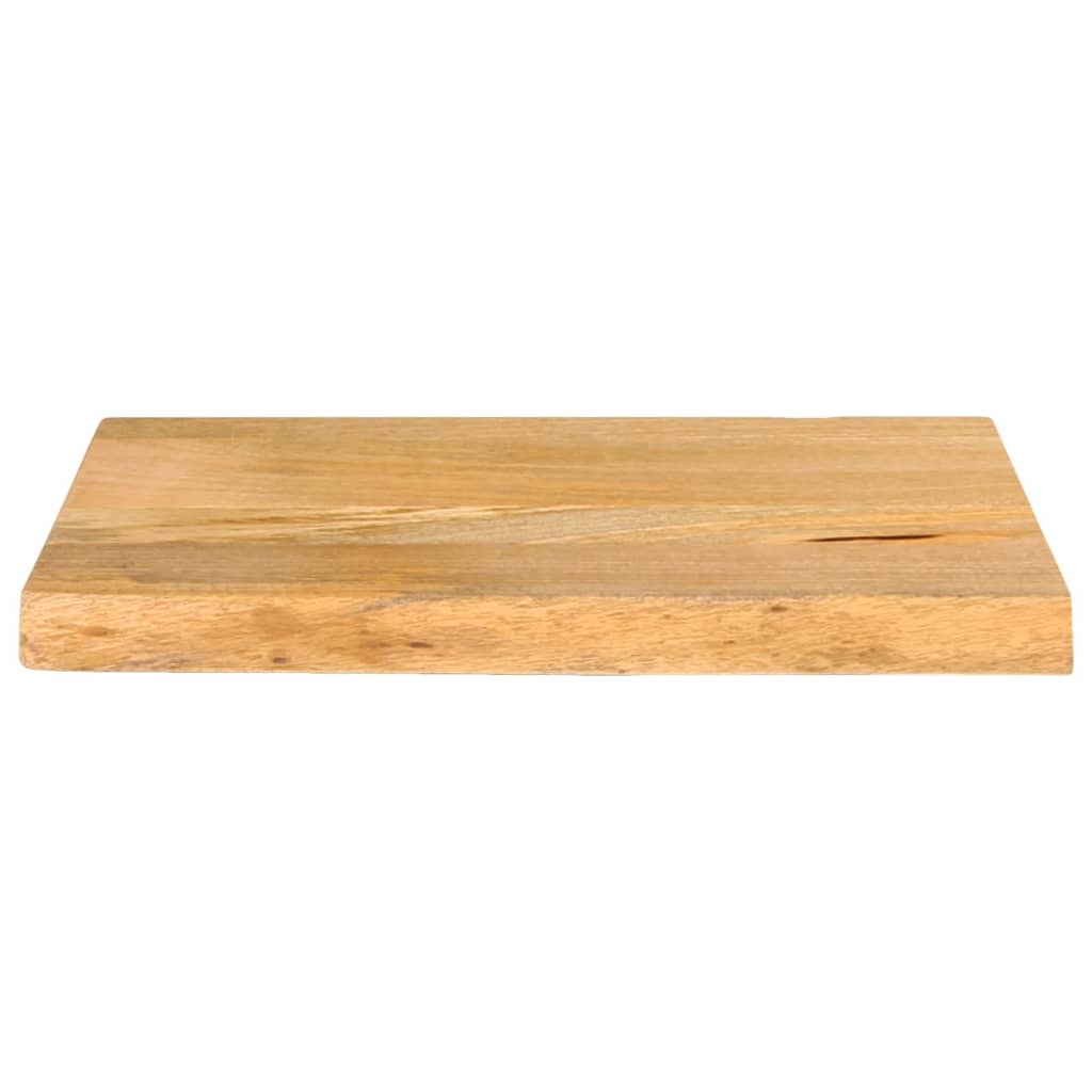 Bordplate med naturlig kant 40x20x2,5 cm heltre mango