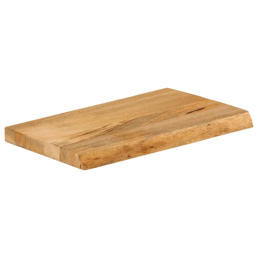 Bordplate 60x40x3,8 cm naturlig kant heltre mango