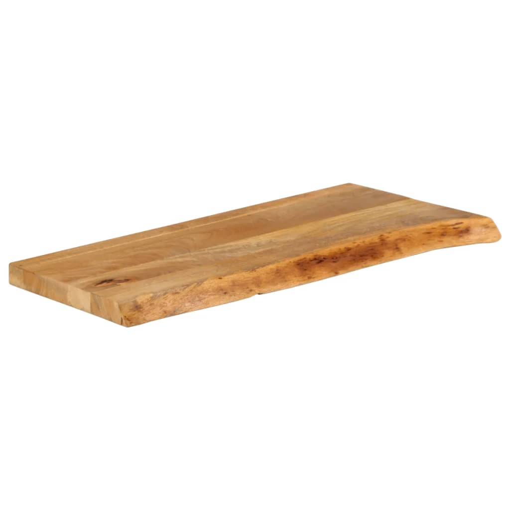 Bordplate 80x40x3,8 cm naturlig kant heltre mango