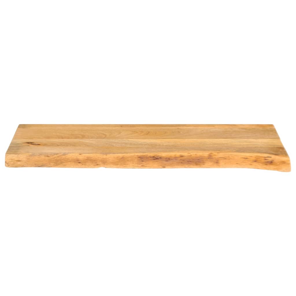 Bordplate 80x40x3,8 cm naturlig kant heltre mango