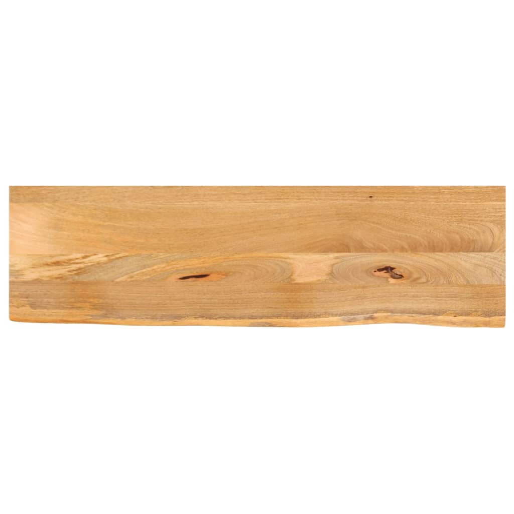 Bordplate naturlig kant 110x40x3,8 cm heltre mango