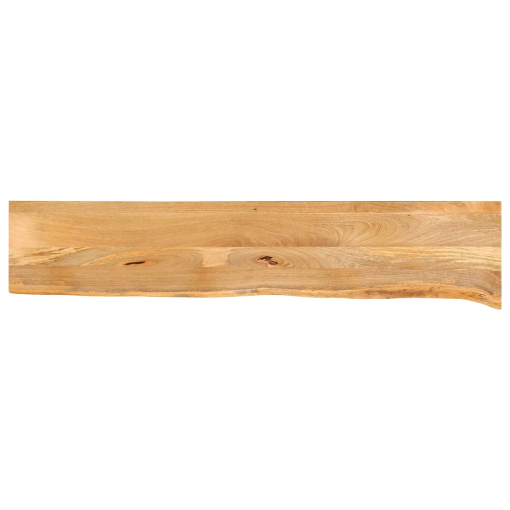 Bordplate 140x40x3,8 cm naturlig kant heltre mango