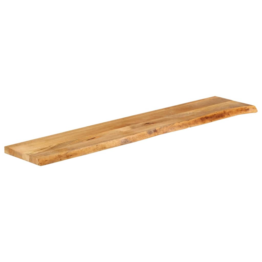Bordplate 140x40x3,8 cm naturlig kant heltre mango