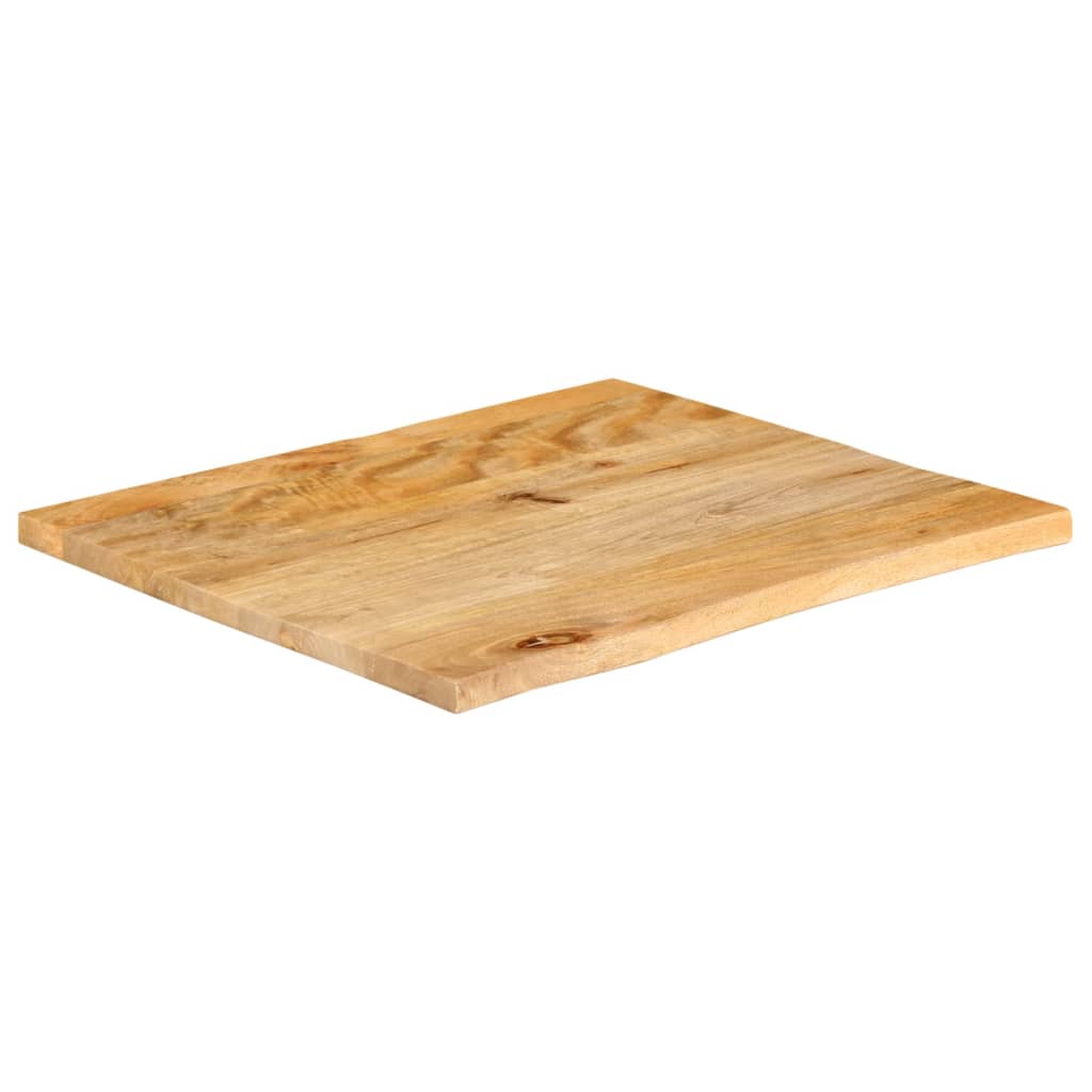 Bordplate 60x60x3,8 cm naturlig kant heltre mango