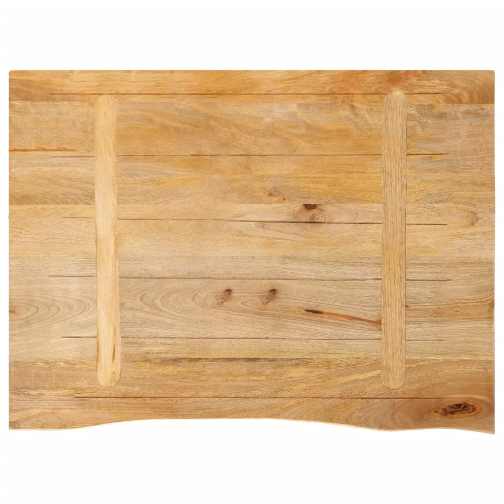 Bordplate naturlig kant 90x60x3,8 cm heltre mango