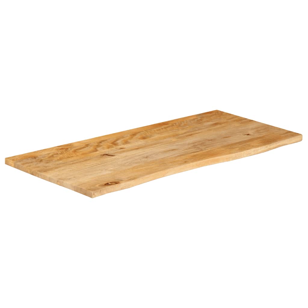 Bordplate naturlig kant 110x60x3,8 cm heltre mango