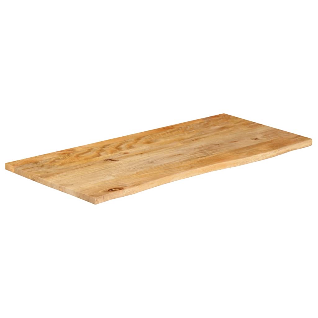 Bordplate 120x60x3,8 cm naturlig kant heltre mango