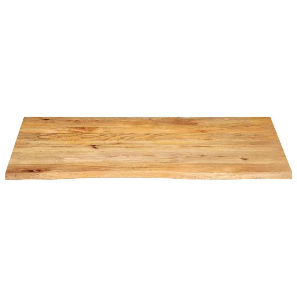 Bordplate 120x60x3,8 cm naturlig kant heltre mango