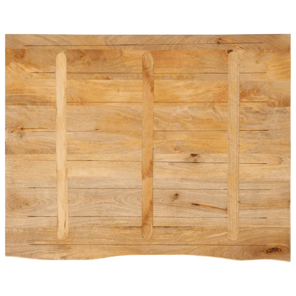 Bordplate naturlig kant 100x80x3,8 cm heltre mango