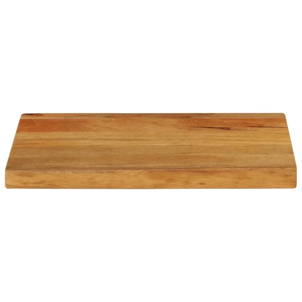 Bordplate med naturlig kant 40x30x2,5 cm heltre mango