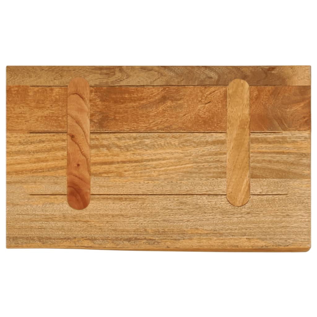 Bordplate med naturlig kant 50x30x2,5 cm heltre mango