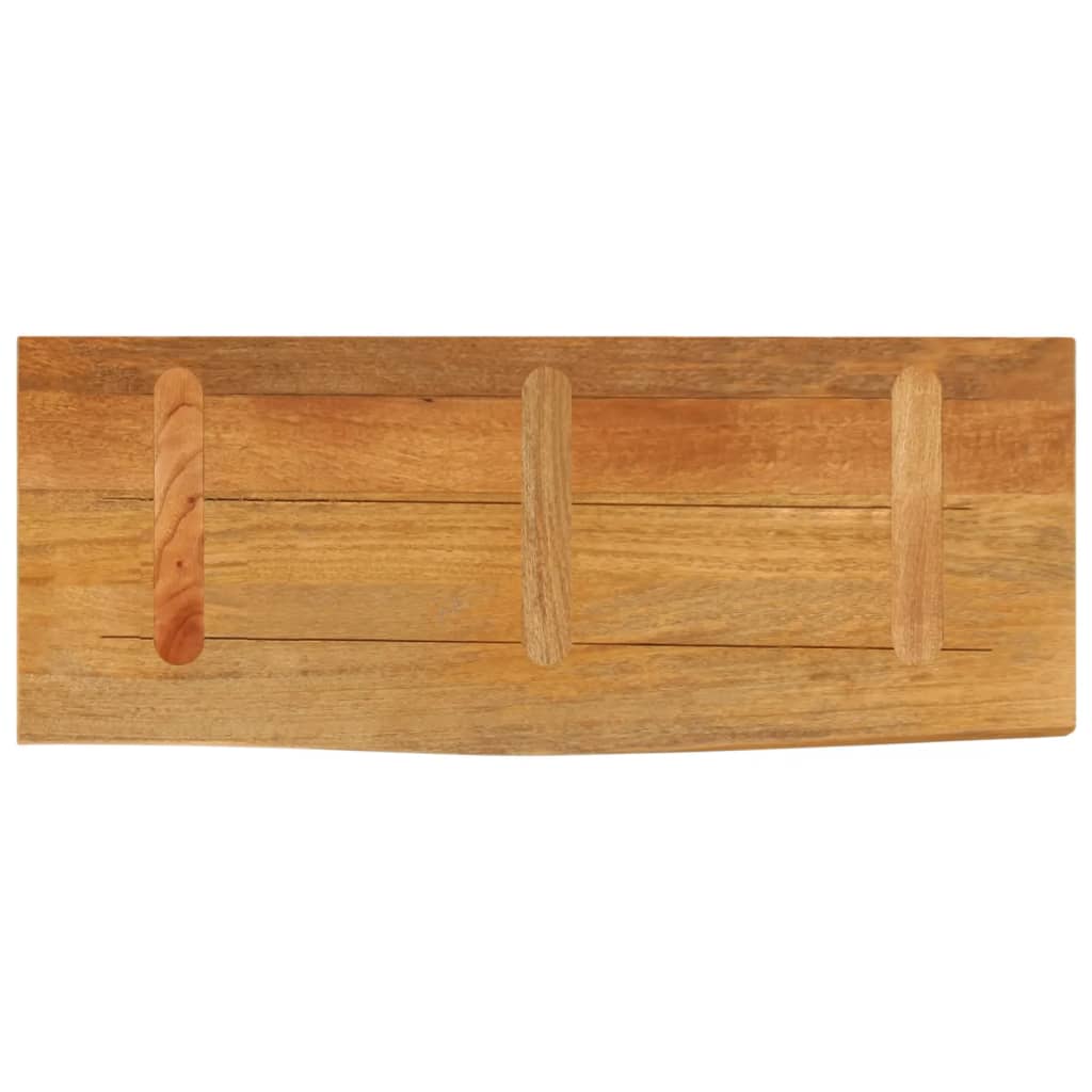 Bordplate 90x40x2,5 cm naturlig kant heltre mango