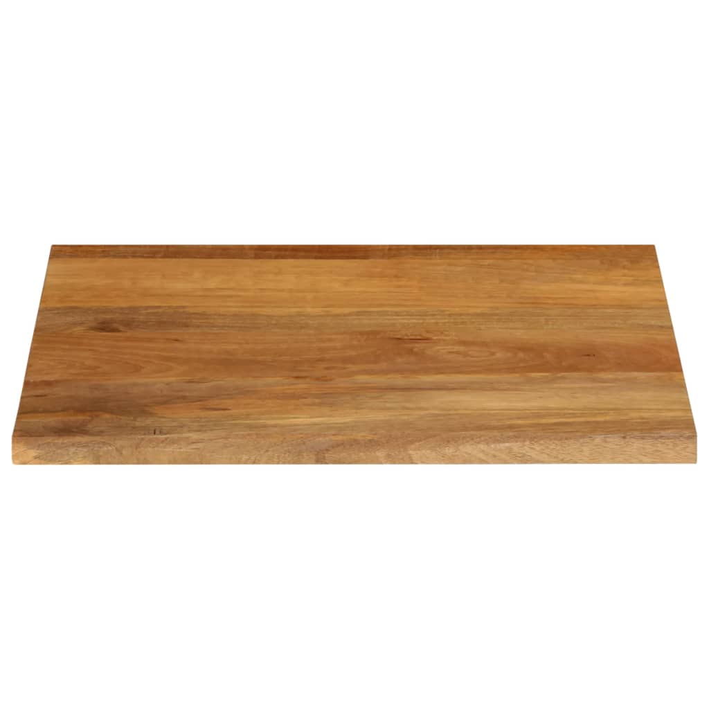 Bordplate med naturlig kant 60x60x2,5 cm heltre mango