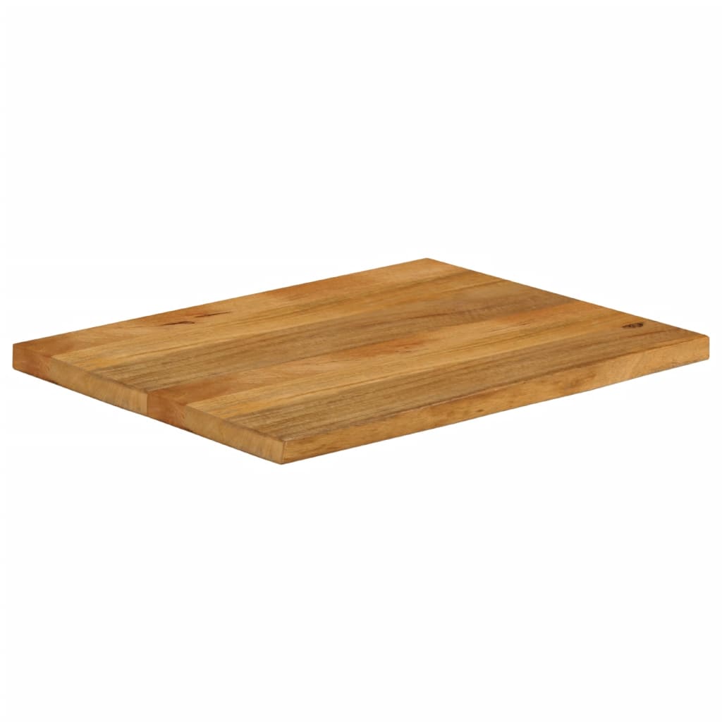 Bordplate 80x60x2,5 cm naturlig kant heltre mango