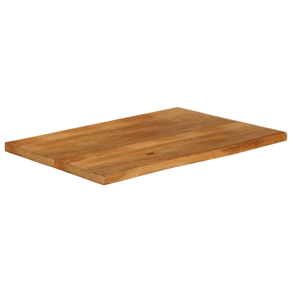 Bordplate 100x60x2,5 cm naturlig kant heltre mango