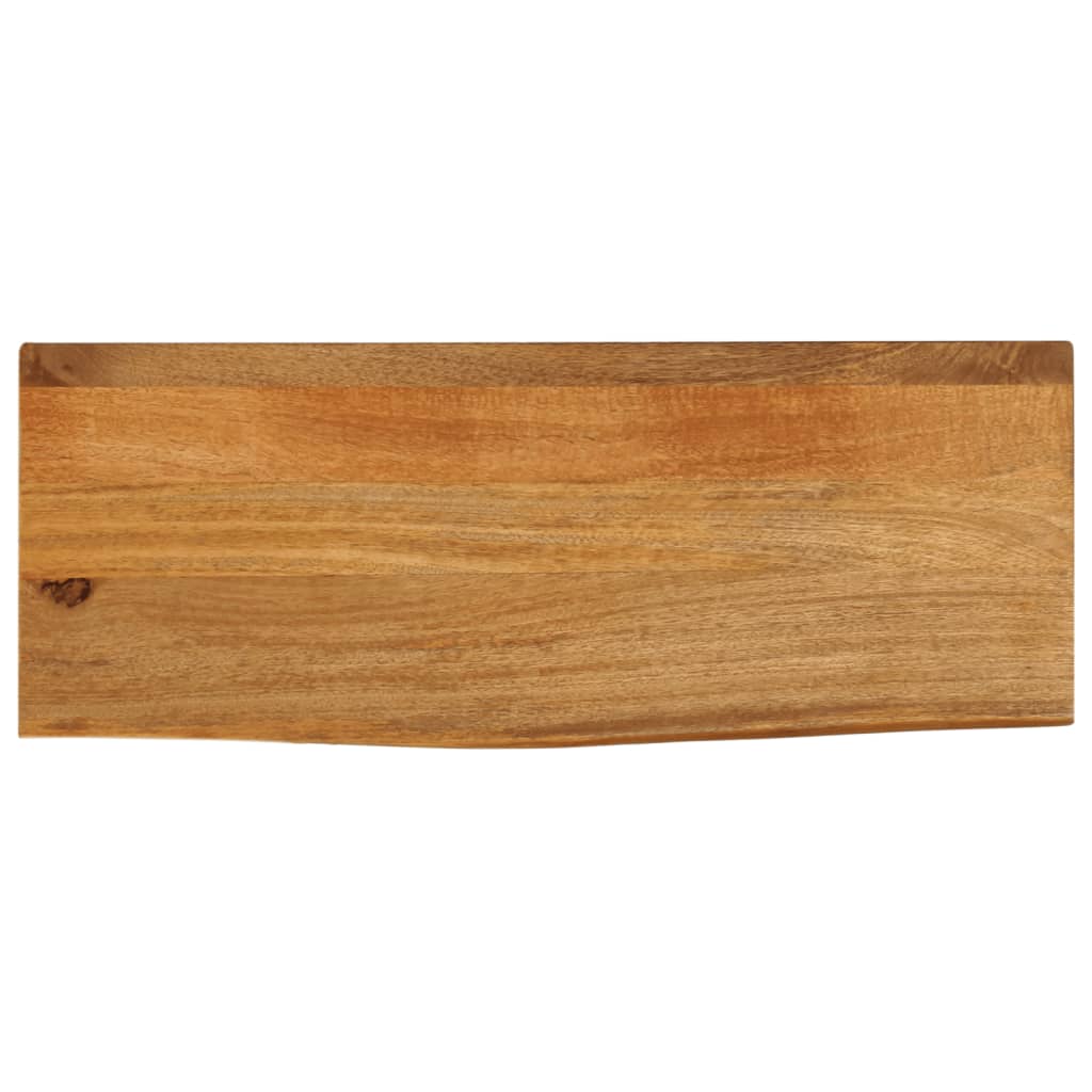 Bordplate 80x20x3,8 cm naturlig kant heltre mango