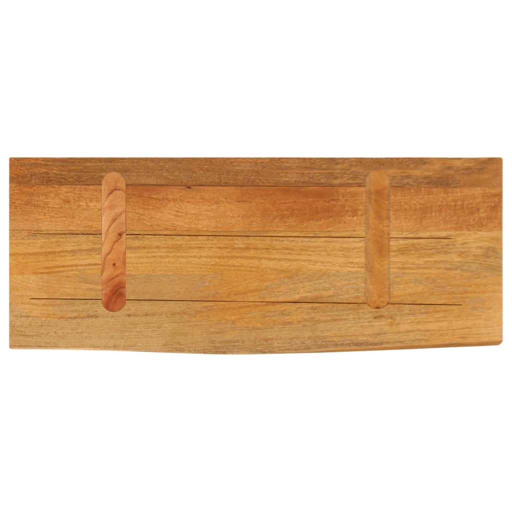 Bordplate 80x20x3,8 cm naturlig kant heltre mango