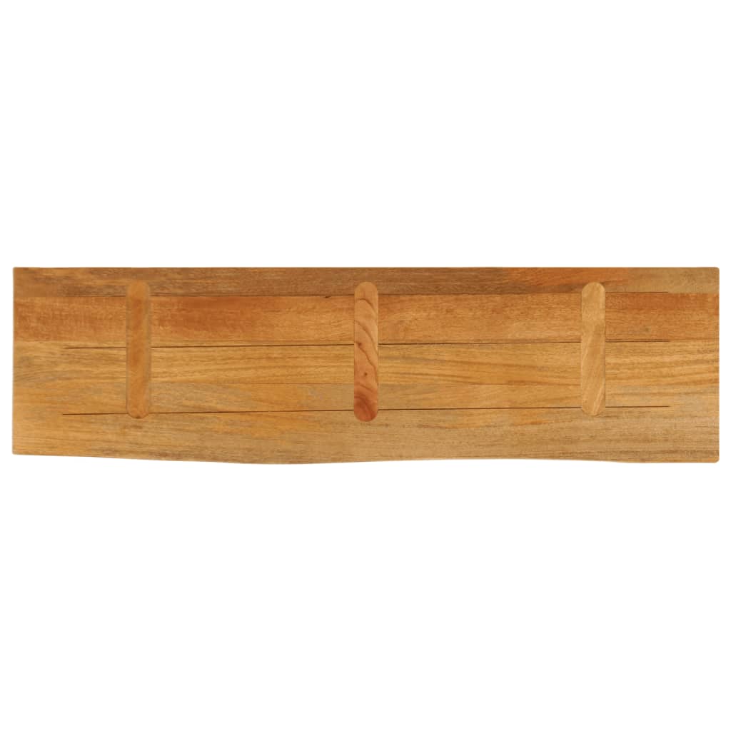 Bordplate 120x20x3,8 cm naturlig kant heltre mango