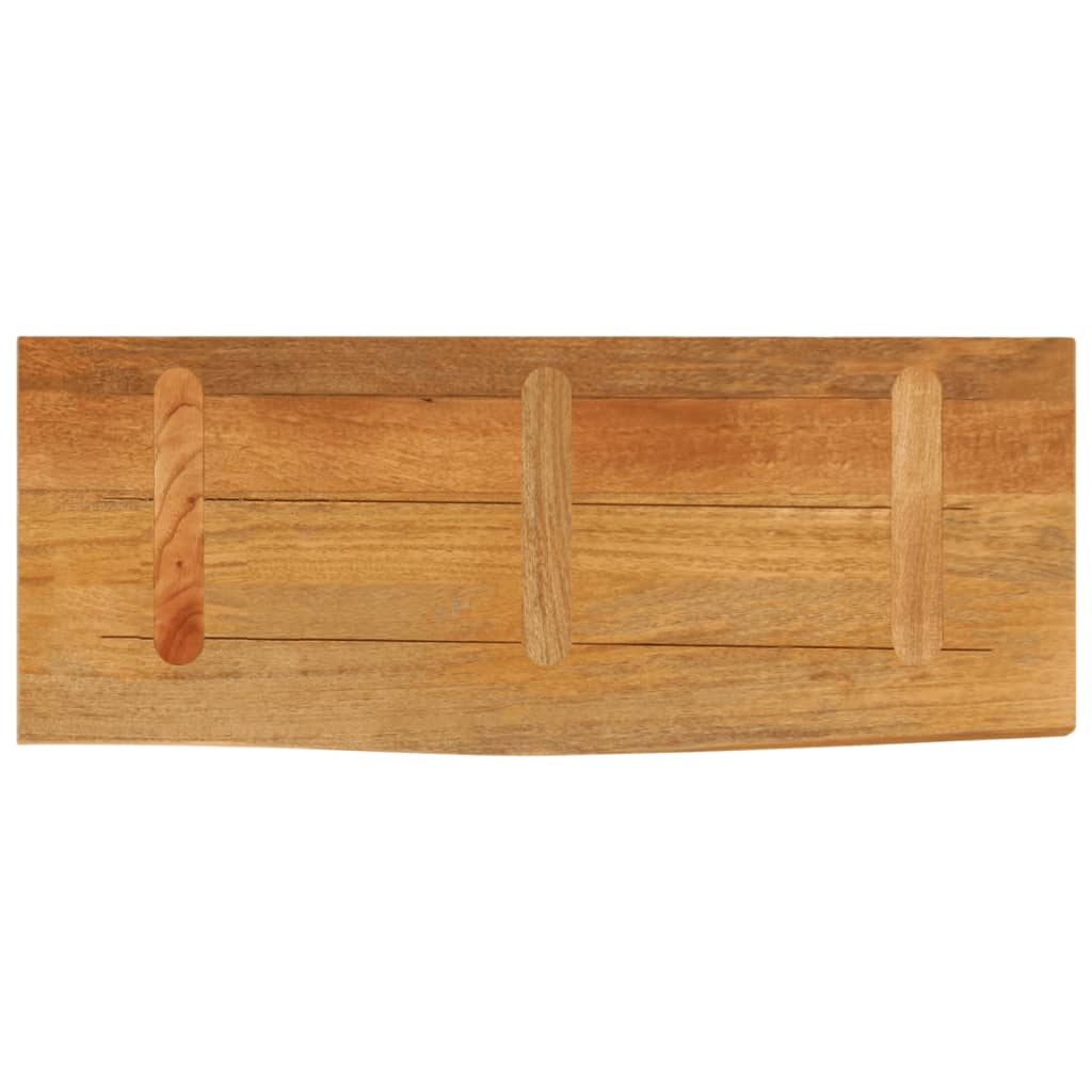 Bordplate 90x40x3,8 cm naturlig kant heltre mango