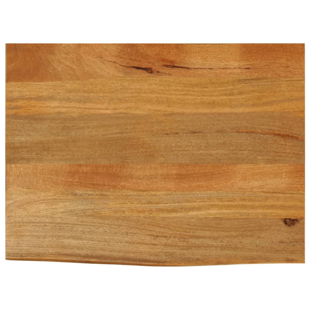 Bordplate naturlig kant 80x60x3,8 cm heltre mango
