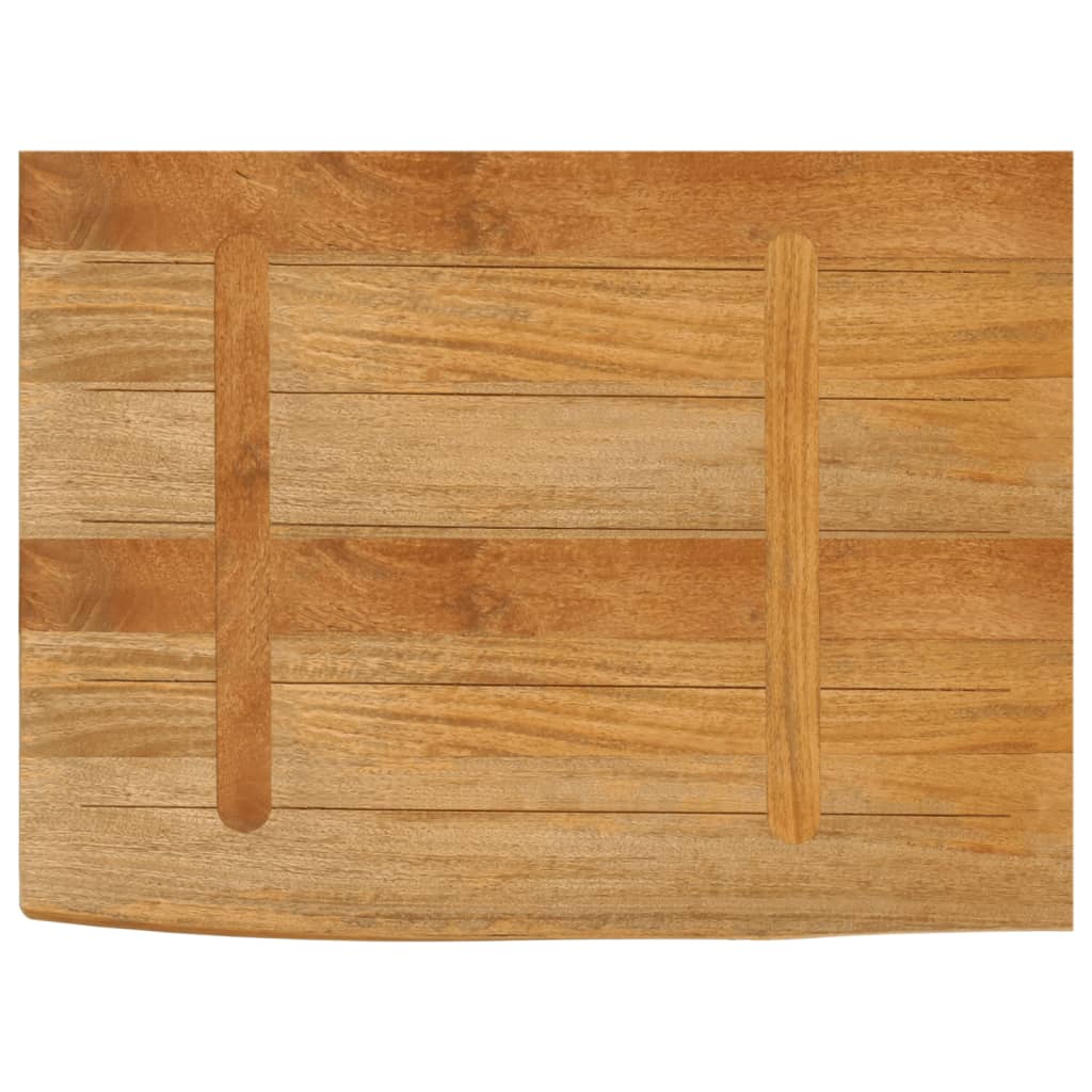 Bordplate naturlig kant 80x60x3,8 cm heltre mango
