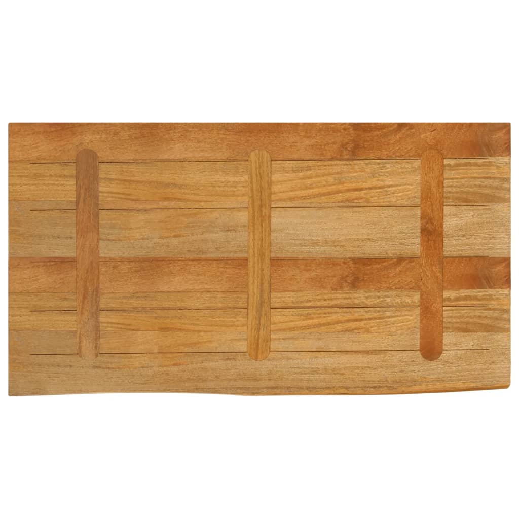 Bordplate 120x60x3,8 cm naturlig kant heltre mango