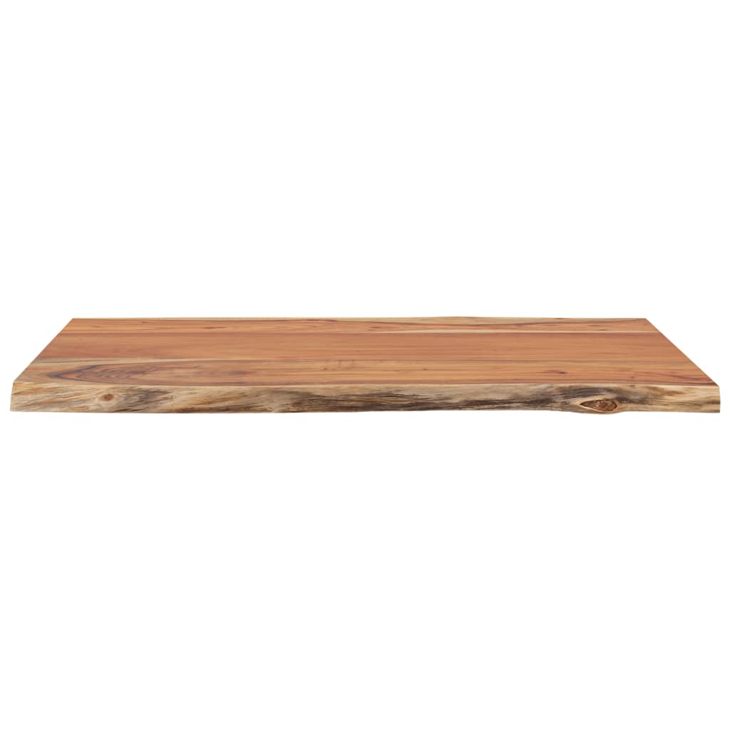 Bordplate 50x40x2,5 cm rektangulær heltre akasie naturlig kant