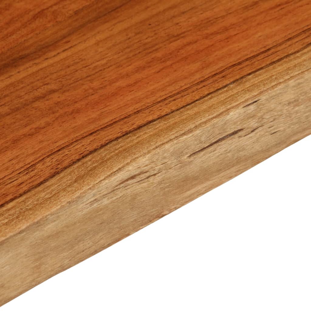 Bordplate 60x40x3,8 cm rektangulær heltre akasie naturlig kant