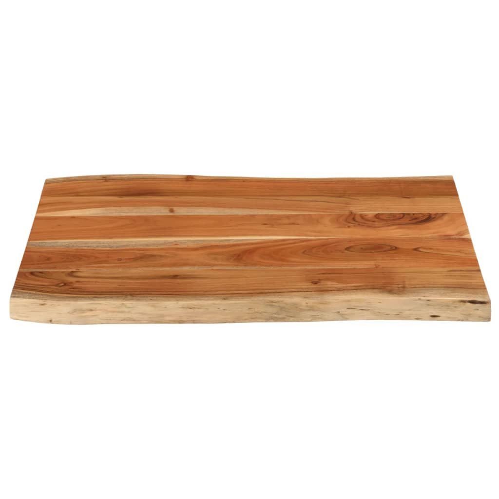 Bordplate 70x60x3,8 cm rektangulær heltre akasie naturlig kant