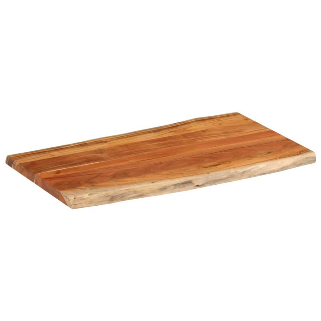 Bordplate 120x60x3,8 cm rektangulær heltre akasie naturlig kant