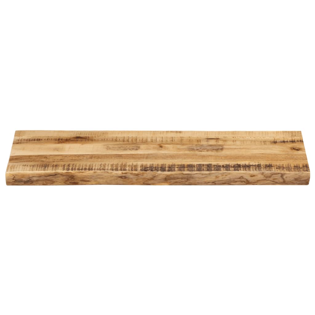 Bordplate naturlig kant 90x40x2,5 cm grovt heltre mangotre