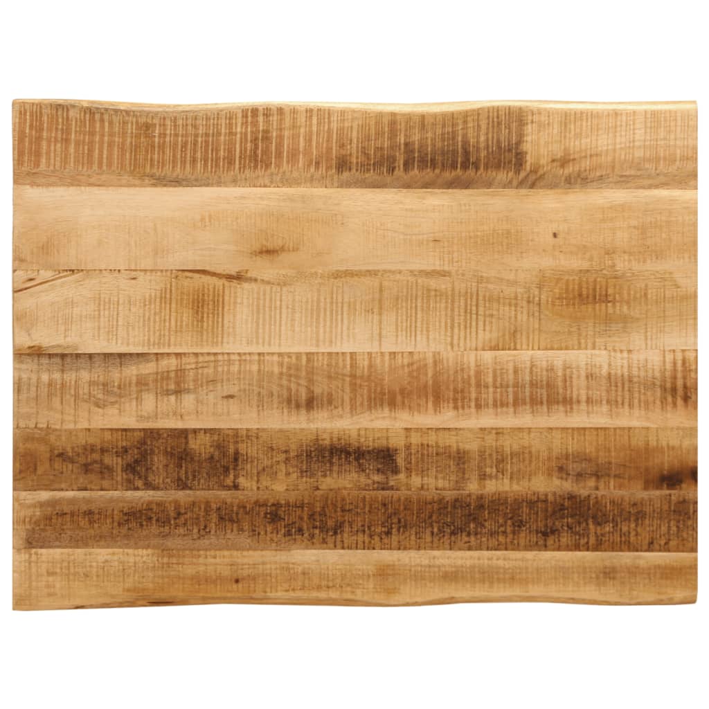 Bordplate naturlig kant 80x60x2,5 cm grovt heltre mangotre