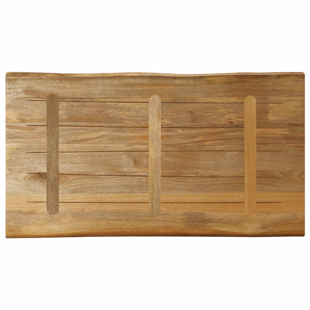 Bordplate naturlig kant 100x60x2,5 cm grovt heltre mangotre