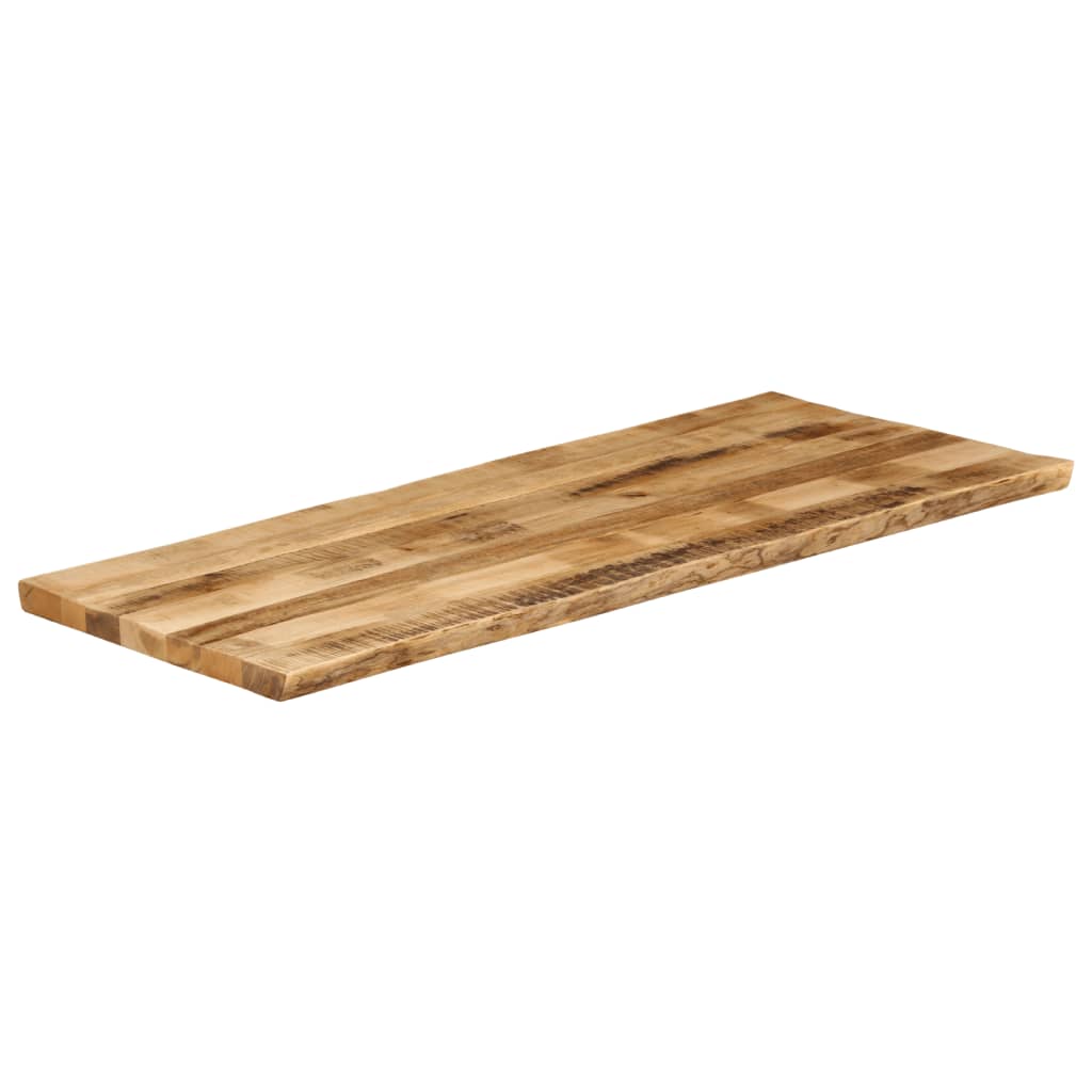 Bordplate naturlig kant 140x60x2,5 cm grovt heltre mangotre