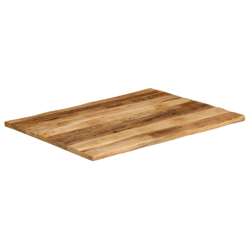 Bordplate naturlig kant 100x80x2,5 cm grovt heltre mangotre