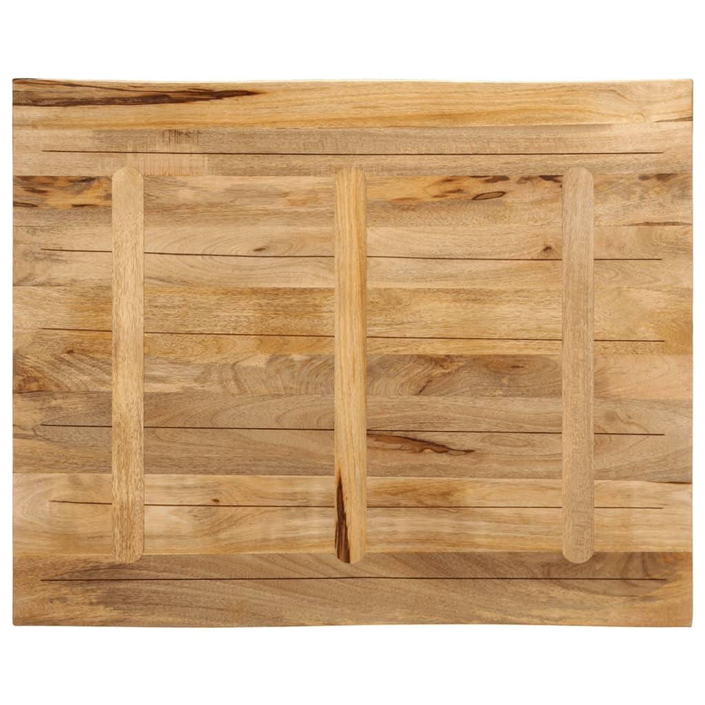 Bordplate naturlig kant 100x80x2,5 cm grovt heltre mangotre