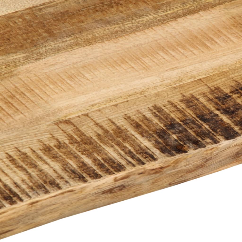 Bordplate naturlig kant 100x80x2,5 cm grovt heltre mangotre