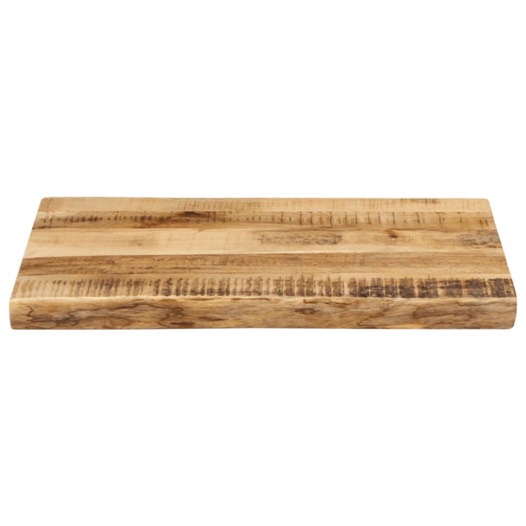 Bordplate naturlig kant 50x40x3,8 cm grovt heltre mangotre